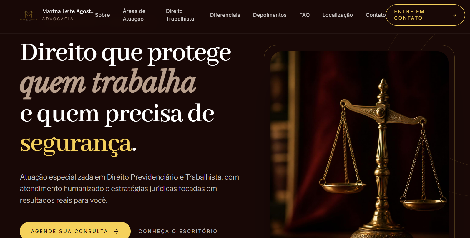 Advocacia — Advocacia Marina