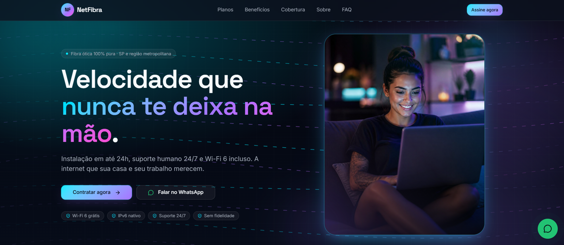 Provedor de Internet — Netfibra ( Fictício )