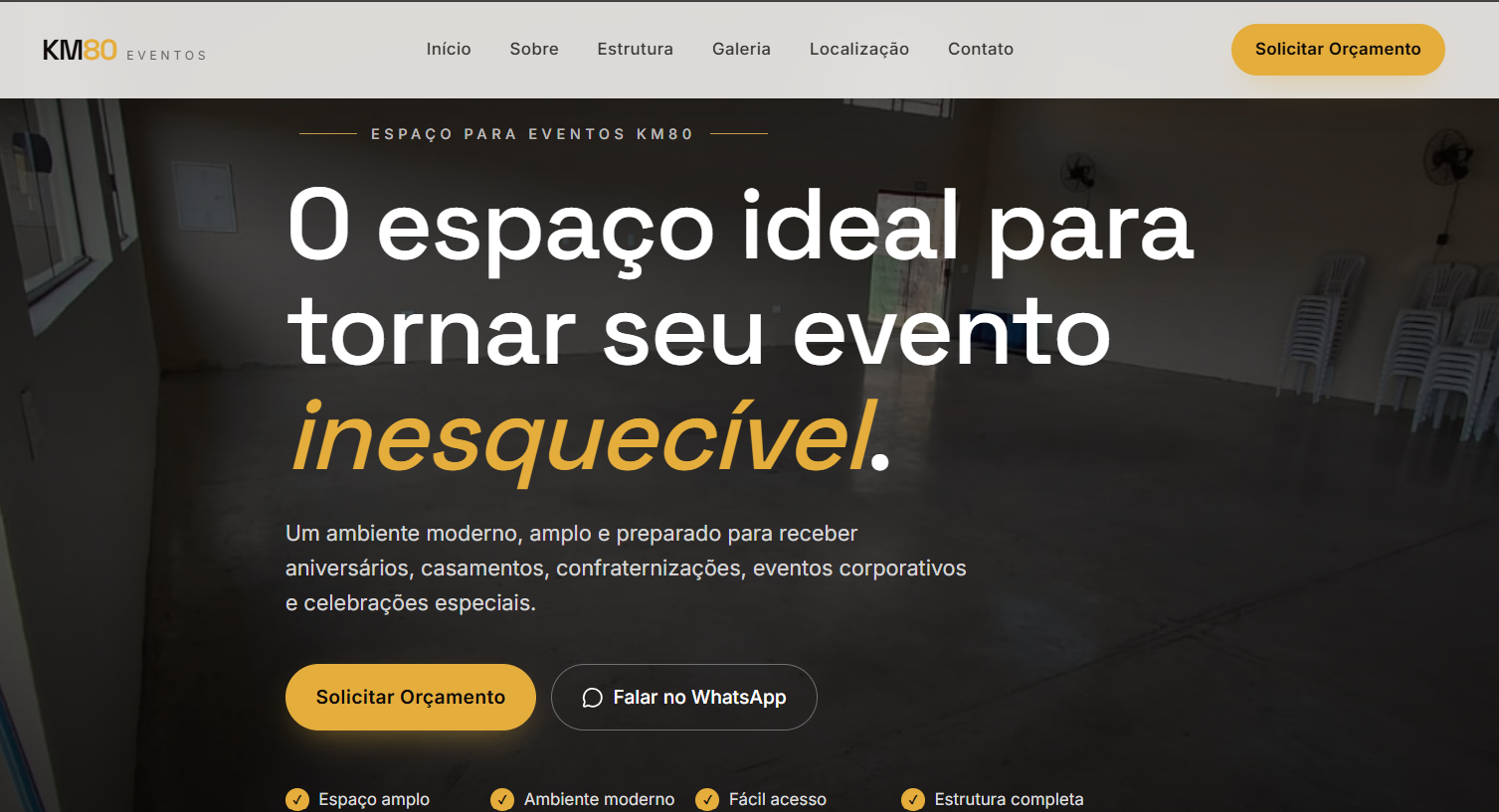 Espaço KM80 — Espaço para Eventos